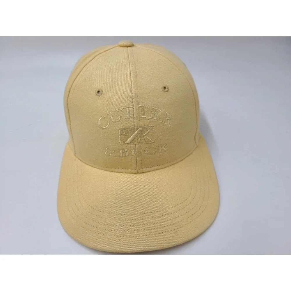 Vintage Cutter & Buck Strapback Adjustable Hat Cap Golf Apparel Men Women Yellow